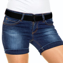 Load image into Gallery viewer, 4 Pieces Women Stretch Belt Invisible No Show Waist Belt with Flat Buckle